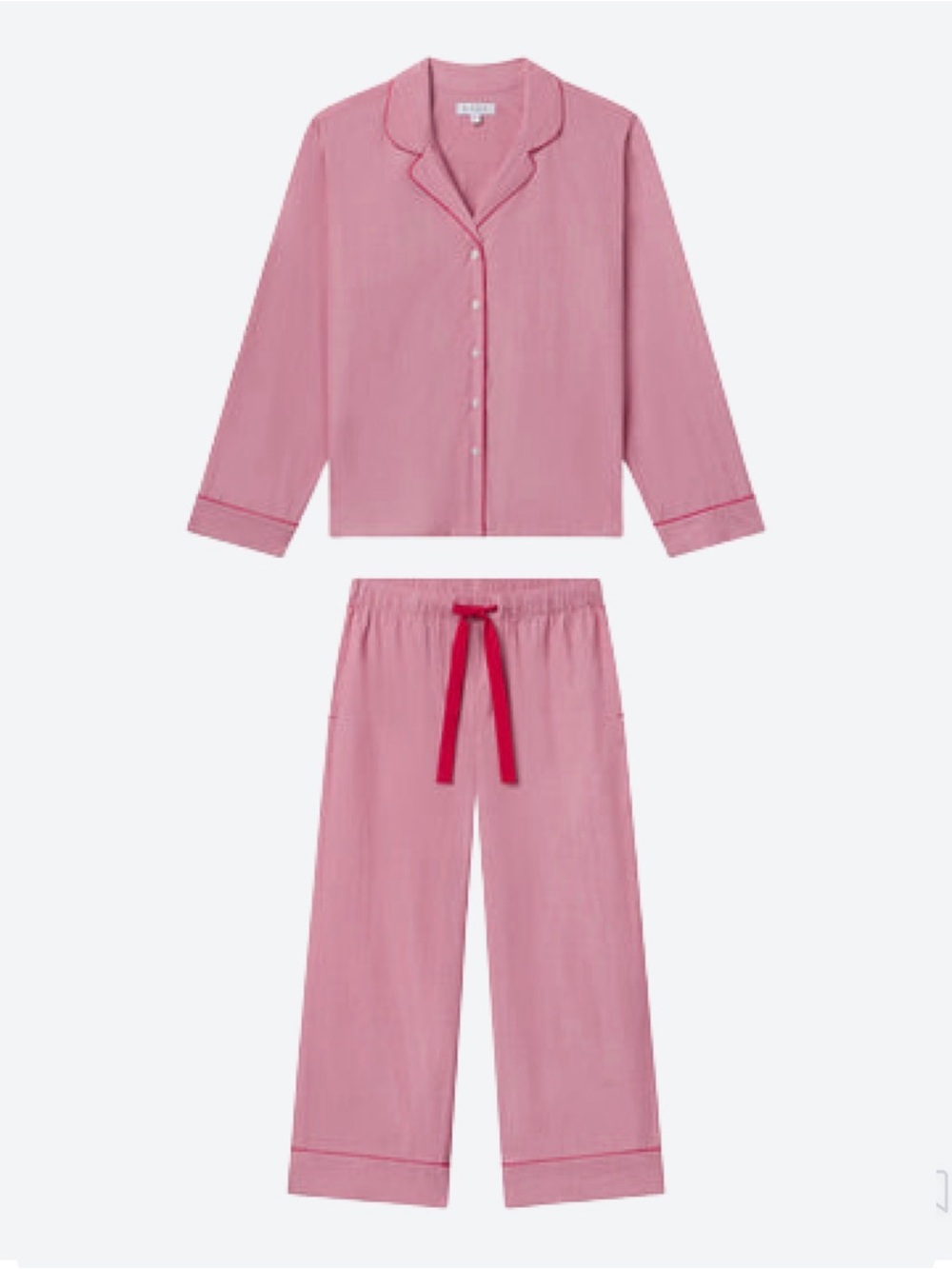 Lake Poplin Chloe Long Sleeve Pajama Set in Classic Red